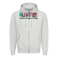 Dove Grey glamper way too boujee for tents Zipper Hoodie - RanaPortraitStore