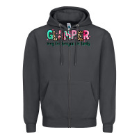 Smoke glamper way too boujee for tents Zipper Hoodie - RanaPortraitStore