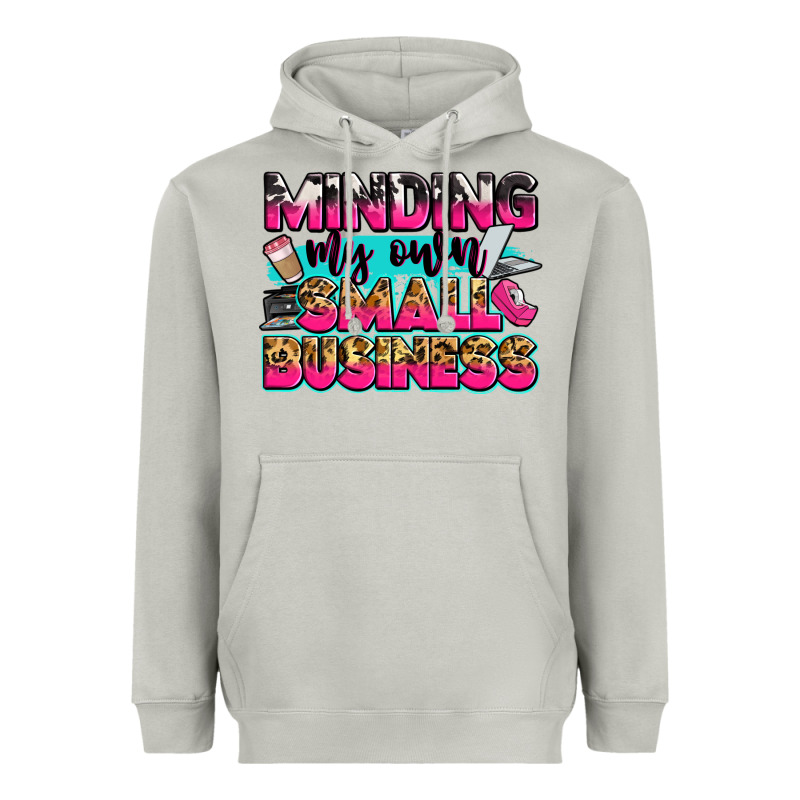 Minding My Own Small Business Heavyweight Hoodie by Zillion Design Studio | Teevron