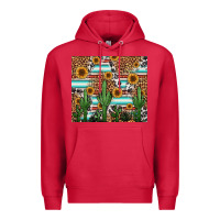 Cardinal western cactus and sunflowers Premium Hoodie - Jasminsmagicworld