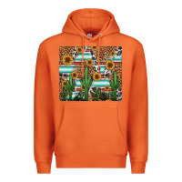 Carrot western cactus and sunflowers Premium Hoodie - Jasminsmagicworld