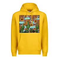 Lemon western cactus and sunflowers Premium Hoodie - Jasminsmagicworld