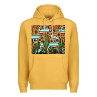 Mustard western cactus and sunflowers Premium Hoodie - Jasminsmagicworld