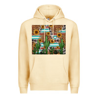 Pina Colada western cactus and sunflowers Premium Hoodie - Jasminsmagicworld