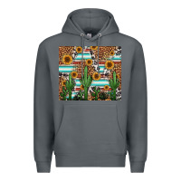 Rock western cactus and sunflowers Premium Hoodie - Jasminsmagicworld