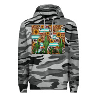 Slate Camo western cactus and sunflowers Premium Hoodie - Jasminsmagicworld