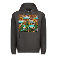 Smoke western cactus and sunflowers Premium Hoodie - Jasminsmagicworld