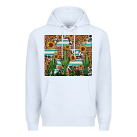 White western cactus and sunflowers Premium Hoodie - Jasminsmagicworld