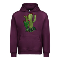 Mauve Wine cactus Urban Hoodie - Jasminsmagicworld