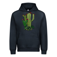 Navy cactus Urban Hoodie - Jasminsmagicworld