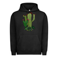 Pigment Black cactus Urban Hoodie - Jasminsmagicworld