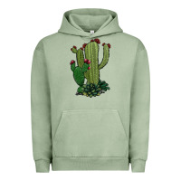 Pigment Oil Green cactus Urban Hoodie - Jasminsmagicworld