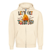 Sandshell let's get toasted Zipper Hoodie - RanaPortraitStore