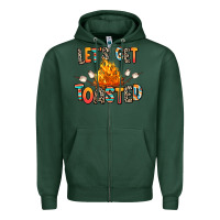 Sports Green let's get toasted Zipper Hoodie - RanaPortraitStore