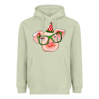 Matcha pig christmas Heavyweight Hoodie - RanaPortraitStore