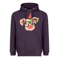 Plum pig christmas Heavyweight Hoodie - RanaPortraitStore