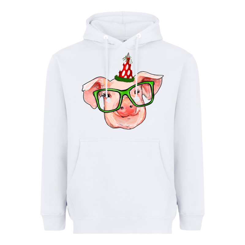 Pig Christmas Heavyweight Hoodie by RanaPortraitStore | Teevron
