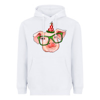White pig christmas Heavyweight Hoodie - RanaPortraitStore