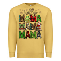 Antique Gold jolly mama mama mama Premium Sweatshirt - FaDigitalArtStudio