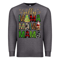 Charcoal Heather jolly mama mama mama Premium Sweatshirt - FaDigitalArtStudio