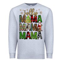 Heather Grey jolly mama mama mama Premium Sweatshirt - FaDigitalArtStudio