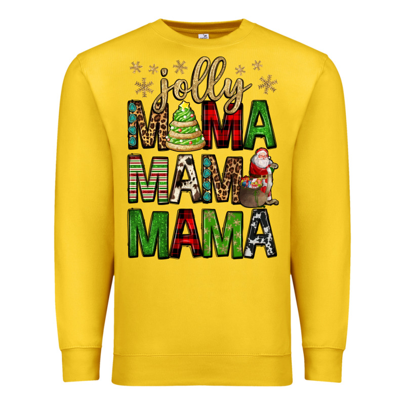 Jolly Mama Mama Mama Premium Sweatshirt by FaDigitalArtStudio | Teevron