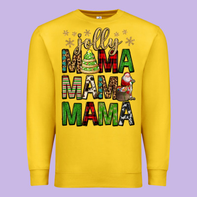 Jolly Mama Mama Mama Premium Sweatshirt Designed By Fadigitalartstudio