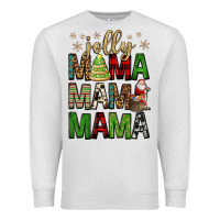 Oatmeal Heather jolly mama mama mama Premium Sweatshirt - FaDigitalArtStudio