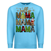 Ocean Blue jolly mama mama mama Premium Sweatshirt - FaDigitalArtStudio