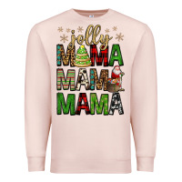 Pale Pink jolly mama mama mama Premium Sweatshirt - FaDigitalArtStudio