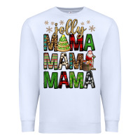White jolly mama mama mama Premium Sweatshirt - FaDigitalArtStudio