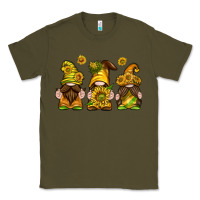 Army Green sunflower gnomies Classic Tee - texasbilliewilder