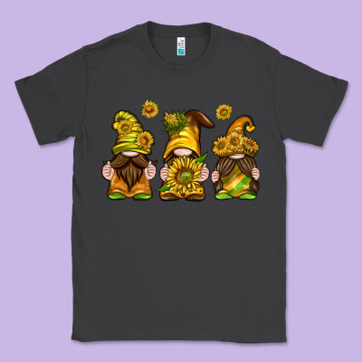 Classic Tee sunflower gnomies