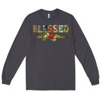 Smoke blessed and floral cross Long Sleeve Tee - BarkalooDesign