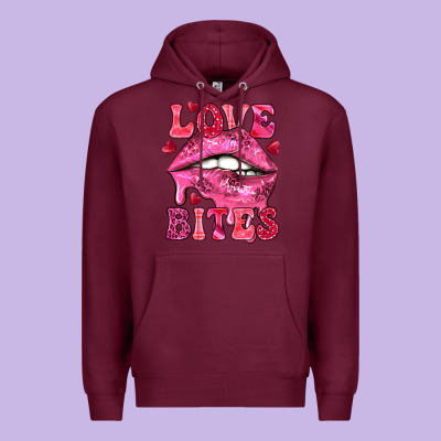 Love Bites Premium Hoodie Designed By Nancycooperartshop