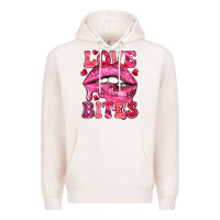 Pale Pink love bites Premium Hoodie - NancyCooperArtShop