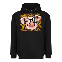 Black sunflowers pig Heavyweight Hoodie - RanaPortraitStore