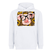 White sunflowers pig Heavyweight Hoodie - RanaPortraitStore
