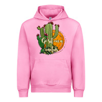 Fuchsia Pink cactus go sit on a cactus Urban Hoodie - Jasminsmagicworld