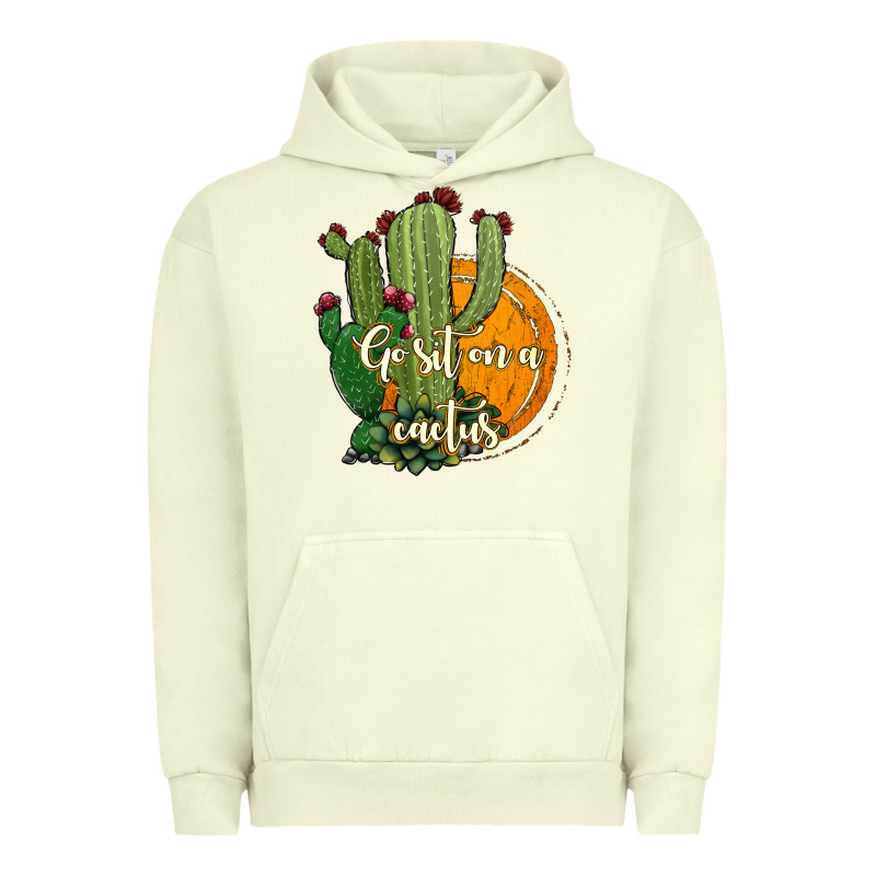 Cactus Go Sit On A Cactus Urban Hoodie by Jasminsmagicworld | Teevron