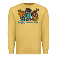 Antique Gold happy easter egg western Premium Sweatshirt - RacoonDesign