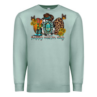 Seafoam happy easter egg western Premium Sweatshirt - RacoonDesign