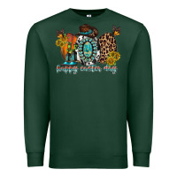 Sports Green happy easter egg western Premium Sweatshirt - RacoonDesign