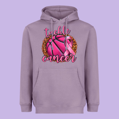 Tackle Cancer Basketball Heavyweight Hoodie Designed By Texasbilliewilder
