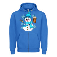 True Royal cute snowman Zipper Hoodie - Zillion Design Studio