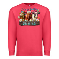 Cardinal happy easter heifer Premium Sweatshirt - RacoonDesign