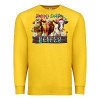 Lemon happy easter heifer Premium Sweatshirt - RacoonDesign