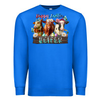 True Royal happy easter heifer Premium Sweatshirt - RacoonDesign