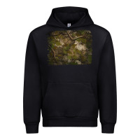 Black green hunter camouflage pattern brushstroke Urban Hoodie - Jasminsmagicworld