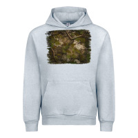 Heather Grey green hunter camouflage pattern brushstroke Urban Hoodie - Jasminsmagicworld